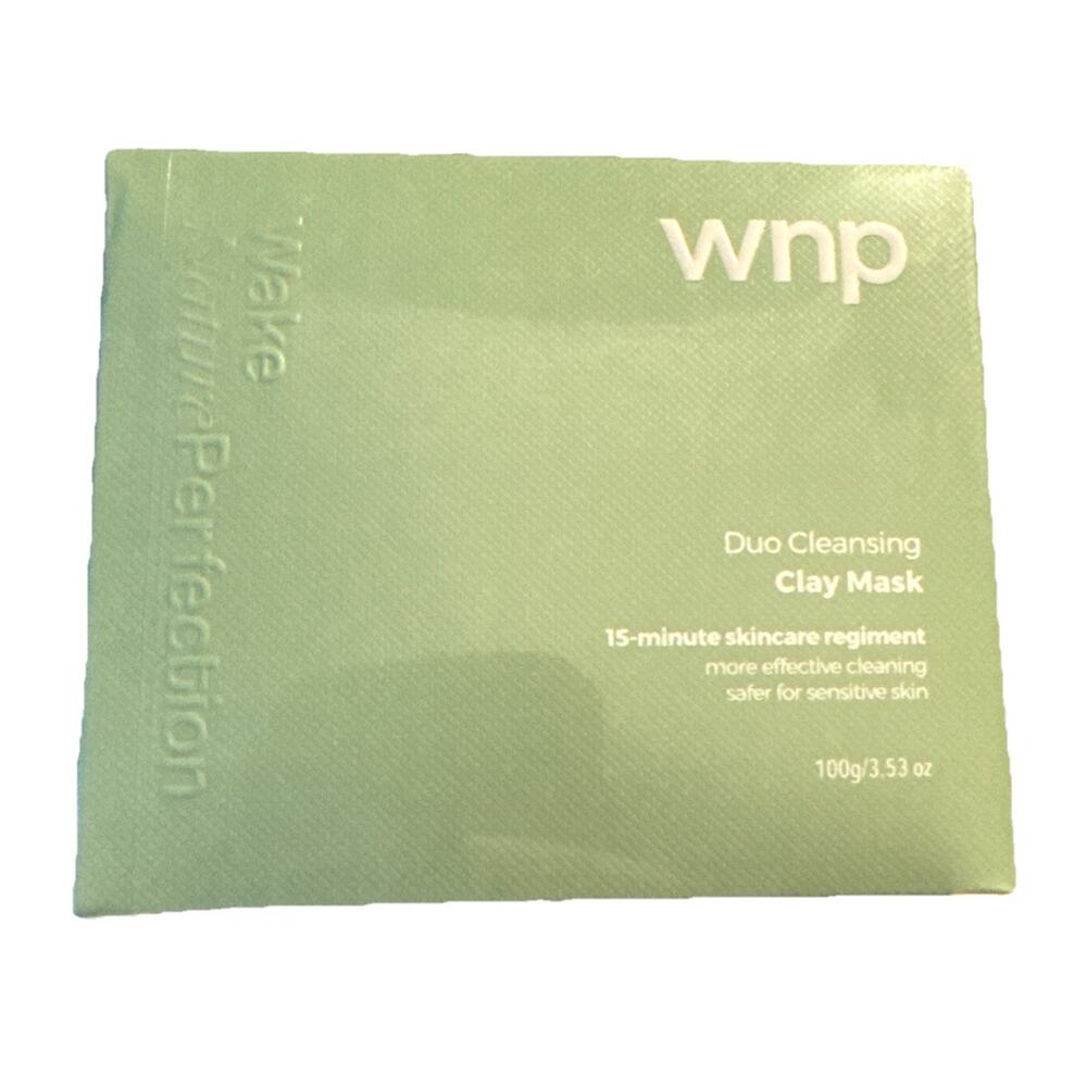 WNP Duo Cleansing Clay Mask Deep Cleansing 15 Minute Skin Care Regiment Sealed